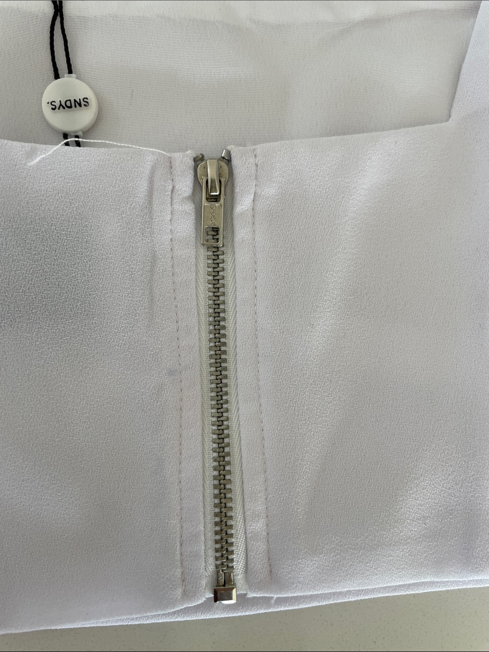 NWT SNDYS Zanita White Crop Top Tank | 4 - Picture 10 of 15
